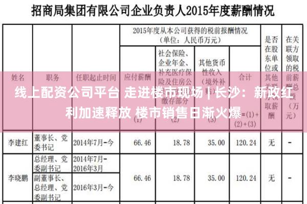 线上配资公司平台 走进楼市现场 | 长沙：新政红利加速释放 楼市销售日渐火爆