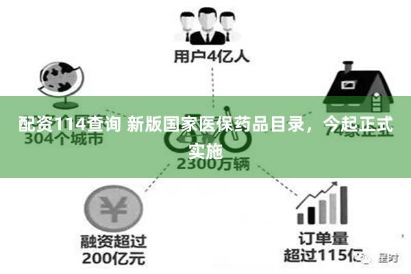 配资114查询 新版国家医保药品目录，今起正式实施