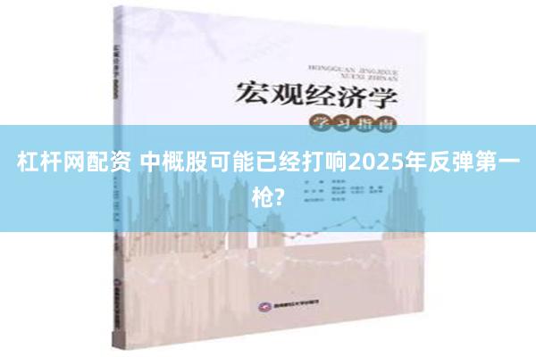 杠杆网配资 中概股可能已经打响2025年反弹第一枪?